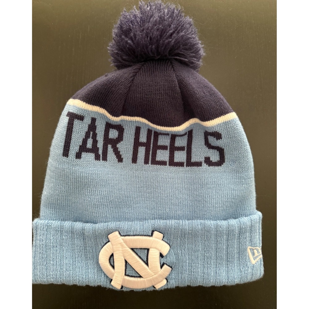 North Carolina Tarheels New Era‎ Cuffed Winter Knit Beanie OS Fleece-Lined UNC